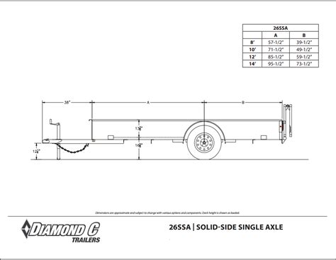 Diamond C Single Axle Utility Trailers