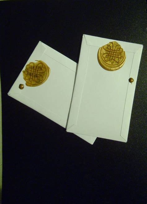 My Business Cards Wax Sealed In Their Own Envelopes Business Card