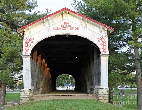 Longwood Covered Bridge Connersville Indiana Photograph By Steve Gass