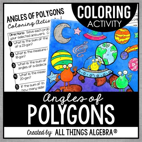 Angles Of Polygons Coloring Activity All Things Algebra