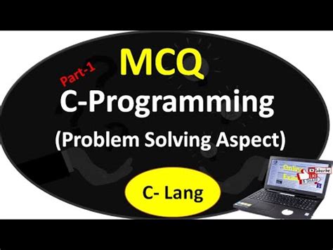 MCQs On Problem Solving Aspects In Programming 1 C Basics MCQs SET NET