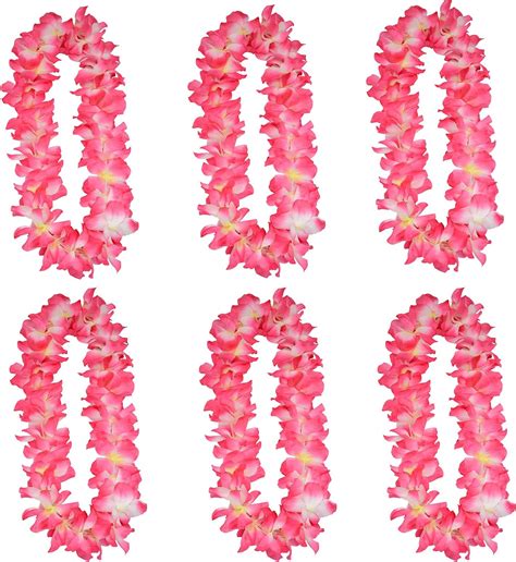 Amazon 4 Pcs Pink Hawaiian Leis For Graduation Party Dance Party