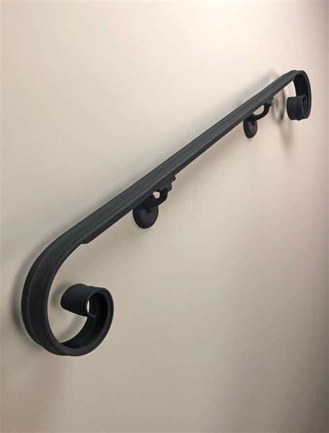 Metal Handrail 1 3 4 Molded Scroll End Design Powder Coated Etsy