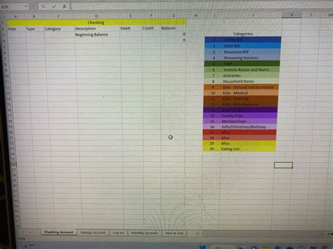 Budget Spreadsheet Template - Etsy