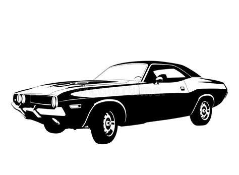 Muscle car profile stock vector. Illustration of hotrod - 35322294