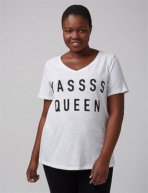 Yassss Queen Graphic Tee Lane Bryant Graphic Tees Tees Tops