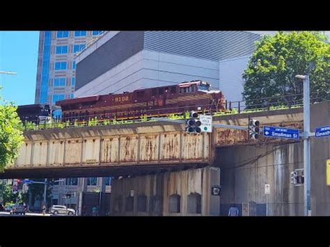 Pennsylvania Railroad Heritage Unit Ns Over Old Prr Bridge With