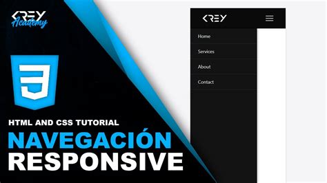 Cómo hacer un MENU LATERAL RESPONSIVE con HTML y CSS YouTube