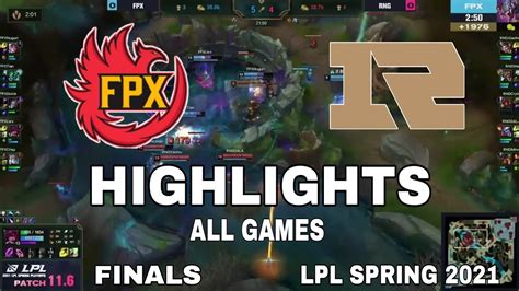 Highlight FPX vs RNG All Game Chung Kết LPL Mùa Xuân 2021 Finals LPL