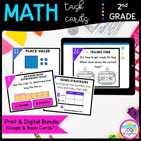 2nd Grade Math Task Card Bundle Magicore