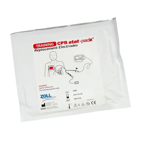 Electrode De Formation CPR Stat Padz Pour Zoll AED Plus Actif