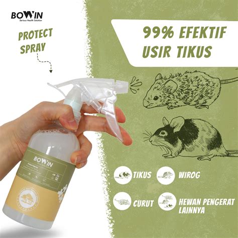 Jual Bowin Rat Repellent Spray Cairan Obat Anti Tikus Pengusir