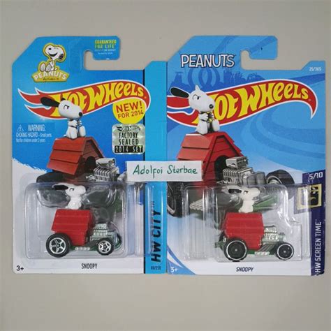 Jual Hotwheels Hot Wheels Snoopy Snopy Factory Sealed Akta Hw City Hw Screen Time Peanuts By