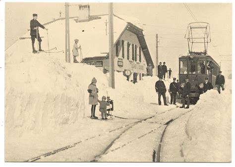 La Cure VD Saint Cergue La Gare En Hiver Vers 1930 Repro Kaufen