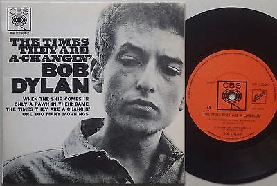 BOB DYLAN The Times They Are A Changin ORIG Ep AUSTRALIA 1965 OZ ...