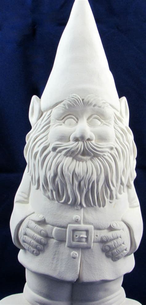 Ready To Paint Classic Ceramic Garden Gnome Inches Etsy