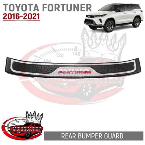 Toyota Fortuner 2016 2021 Rear Bumper Guard Rear Step Sill With