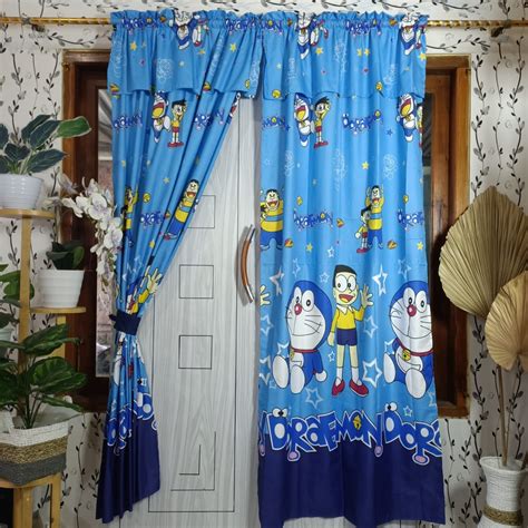 Jual Gorden Pintu Dan Jendela Gorden Pintu Dan Jendela Motif Doraemon