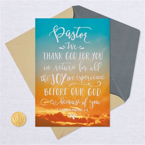 Morning Sunrise Pastor Appreciation Card Greeting Cards Hallmark