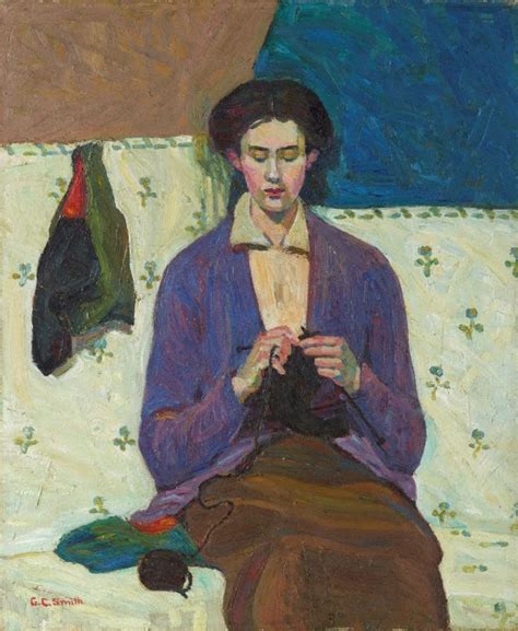 The Sock Knitter 1915 By Grace Cossington Smith The Collection