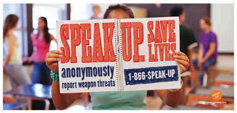 Speak Up Campaign To Prevent Violence