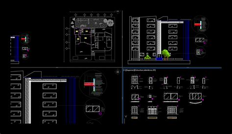 Dettagli Di Edifici Residenziali In Autocad Libreria Cad