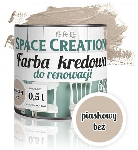 KREDOWA FARBA DO MEBLI RENOWACJA BEŻ 0 5L 8516848775 oficjalne