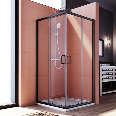 Elegant Corner Shower Enclosure With Shower Base 36 In D X 36 In W X 72 In H Corner Shower