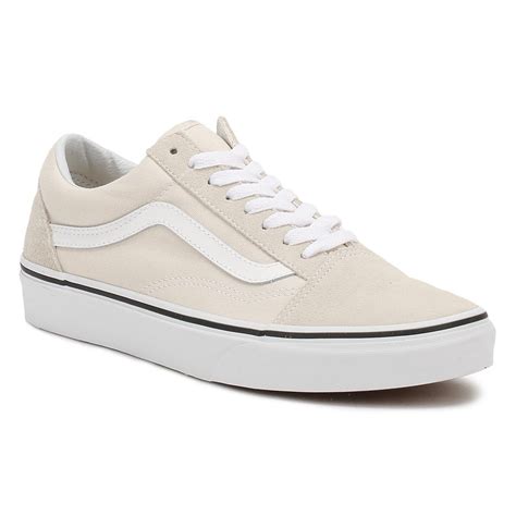 Vans Beige Suede Old Skool Trainers In White Lyst