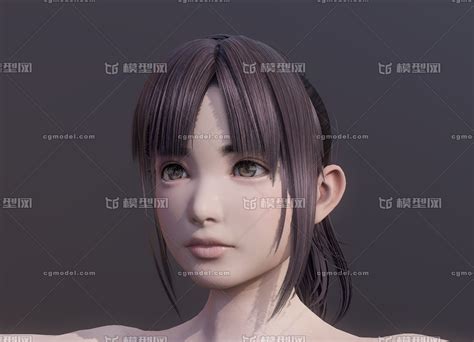 次世代pbr 女基础模型 女人模型库 3ds Maxmax模型下载 Cg模型网