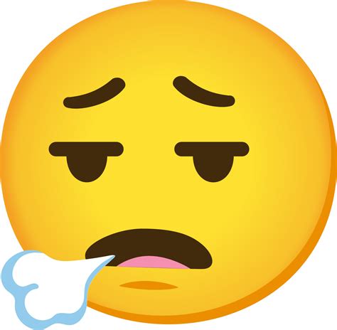 "face exhaling" Emoji - Download for free – Iconduck