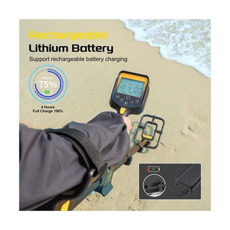 Lolaran Metal Detector For Adults Professional Rechargeable Lithium