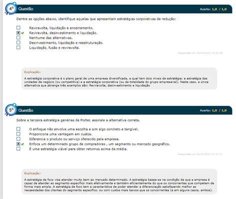 Dentre as opções abaixo identifique aquelas que apresentam estratégias