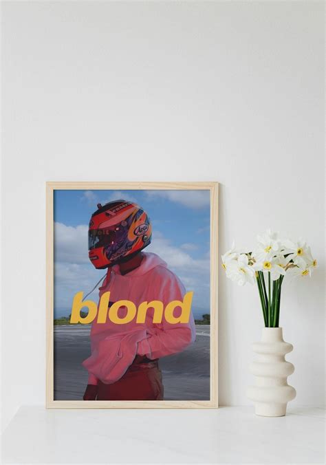 Frank Ocean Blonde Poster High Quality Blonde Album Poster Motorcycle Wall Decor Wall Art