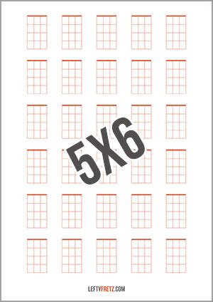 Blank Ukulele Chord Sheets FREE Printable PDFs