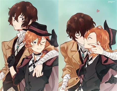 Chuya And Dazai Stray Dogs Anime Bungou Stray Dogs Characters Bungo