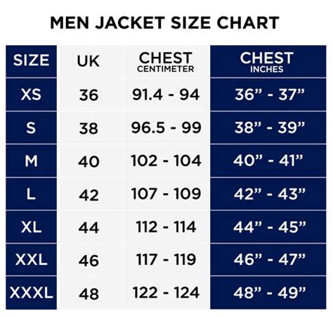 Men S Suit Jacket Sizes Charts Sizing Guide And Style Tips Atelier