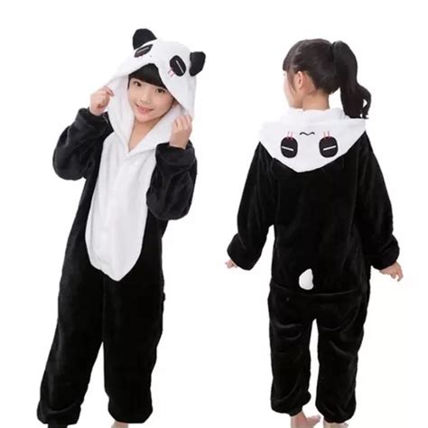 Pijama Disfraz Enterito Oso Panda Infantil Polar Abriga En Venta En