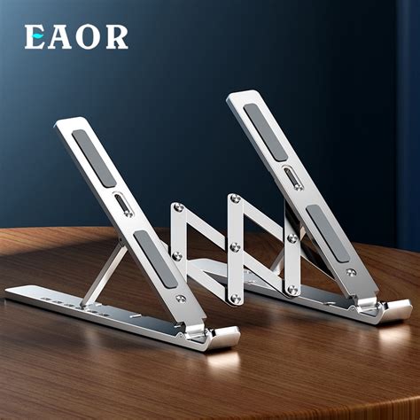 EAOR soporte plegable de aleación de aluminio para ordenador portátil