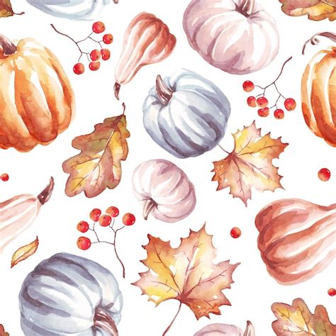 Premium Vector Pumpkins Seamless Pattern