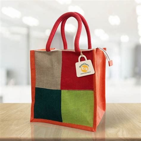 Small Jute Bag With Zip Fs 002 B Bags Factory Company