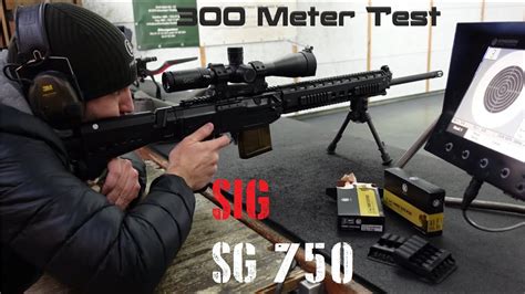 Sig Sg 750 65 Creedmoor Schusstest 300 Meter Youtube