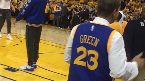 LOOK: Warriors owner wears Draymond Green jersey to Game 5 of 2016 NBA ...