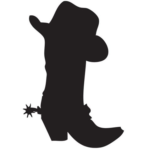 Cowboy Boots Silhouette at GetDrawings | Free download