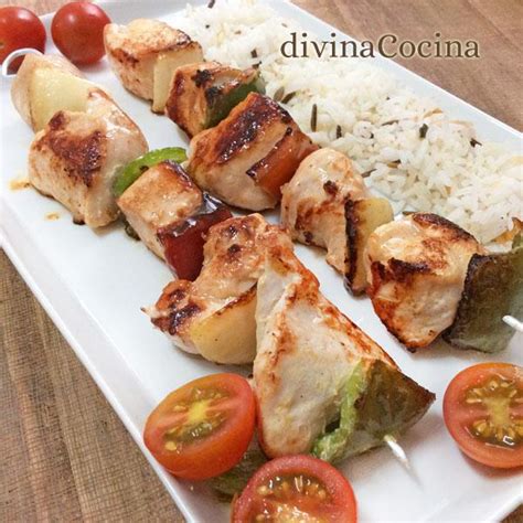 Brochetas De Pollo Receta De DIVINA COCINA