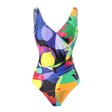 Ykohkofe Tummy Control Swimsuits For Women One Piece Swimsuit With