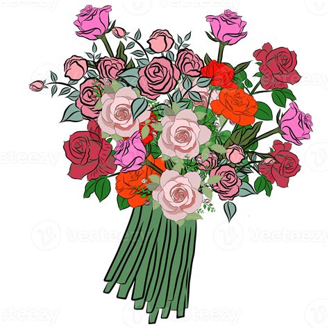 Rose Bouquet Flowers 18929015 Png