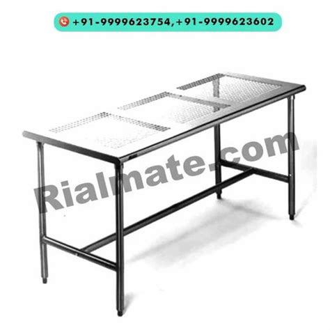 Mirror Finish Rectangular Rialmate Stainless Steel Perforated Cleaning