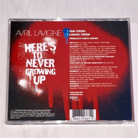 Avril Lavigne Album Cover Heres To Never Growing Up