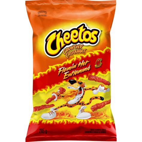 Cheetos Crunchy Flamin Hot Cheese Flavoured Snacks 285 g Voilà Online Groceries Offers